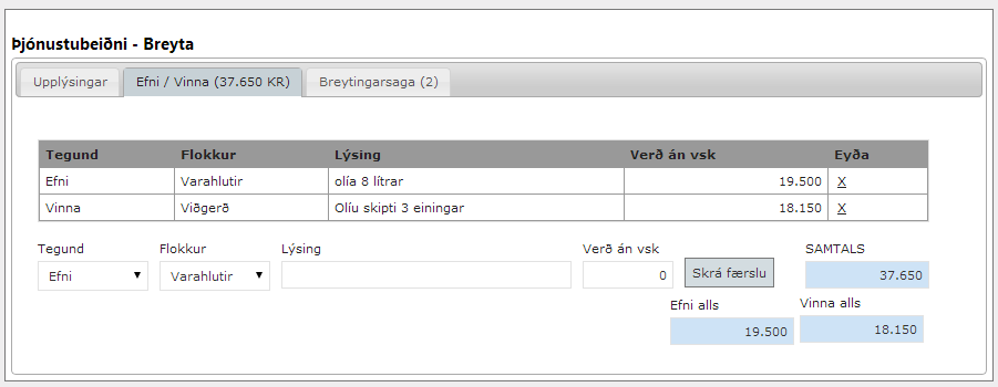 Thjonustubok_YfirlitKostnadar