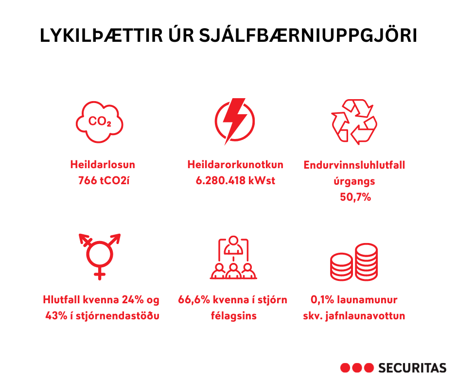 Fyrsta sjálfbærniuppgjör Securitas